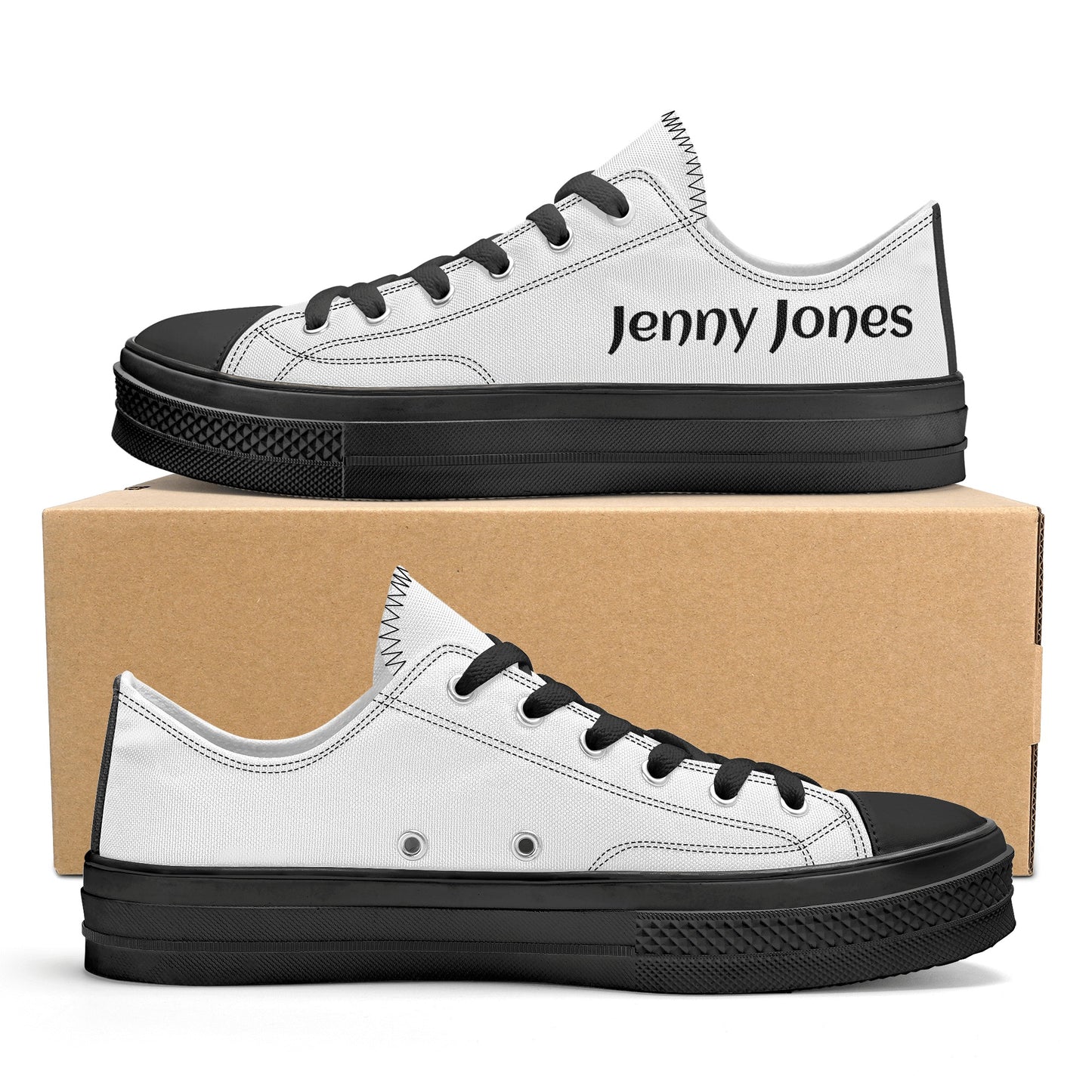 Custom Personalized Women's Classic Low Top Canvas Shoes