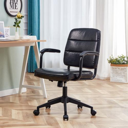 Clearance，Retro Style Office Chair Swivels 360 Degrees