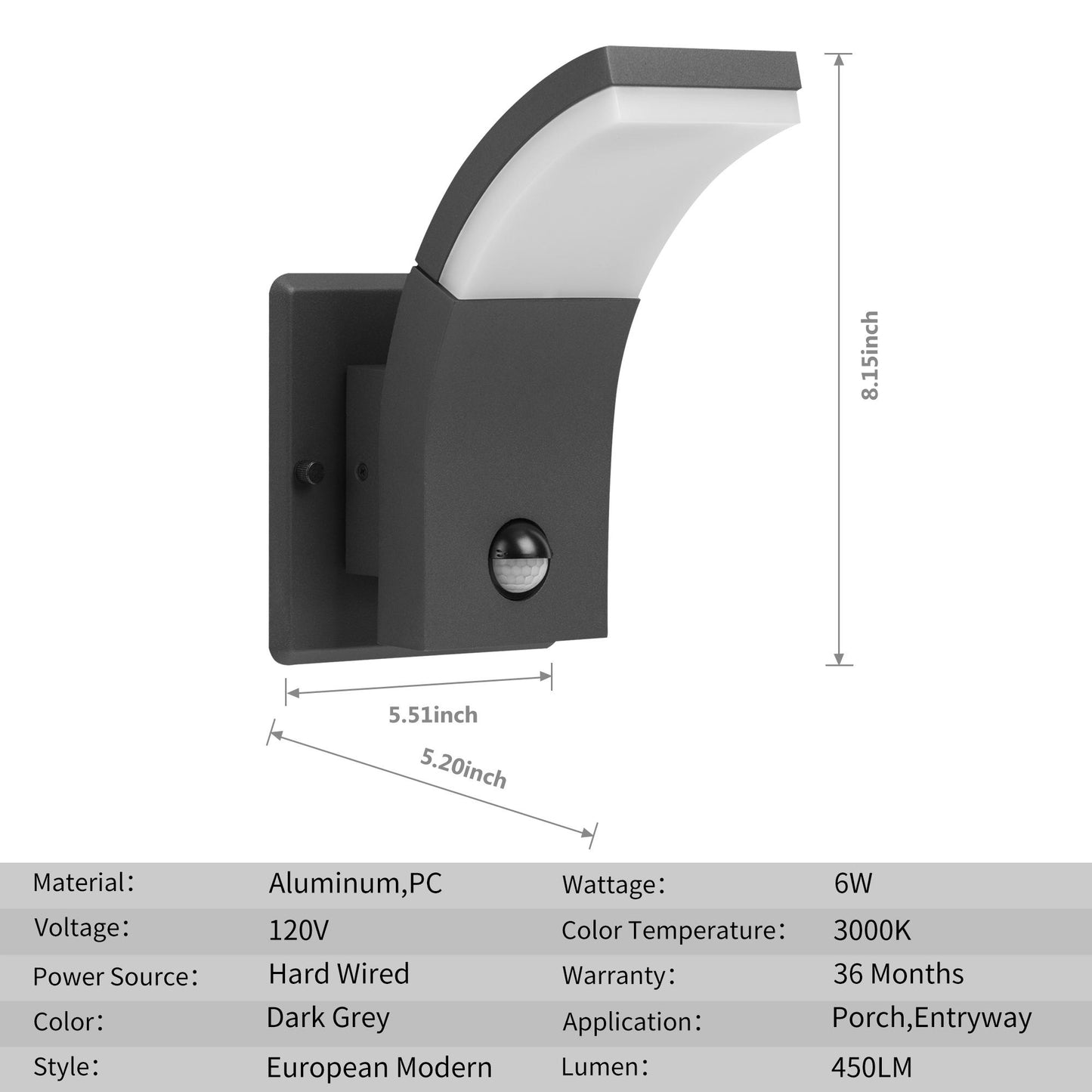 Outdoor Wall Light/ Path Light Aluminum LED Wall Light