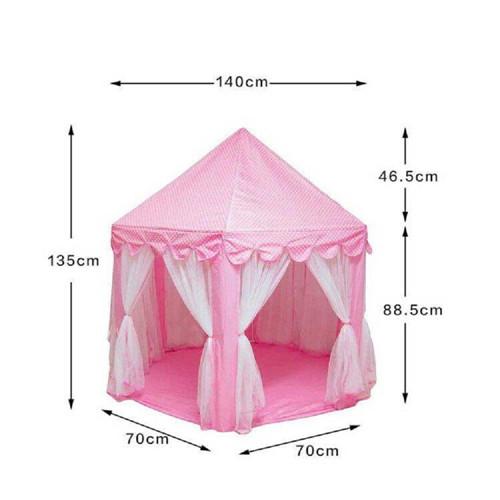 Portable Folding Princess Castle Tent Children House Kids Play Tent(LED Star Lights)