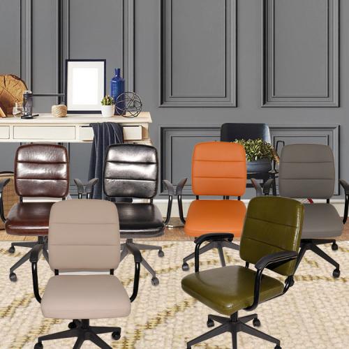 Clearance，Retro Style Office Chair Swivels 360 Degrees