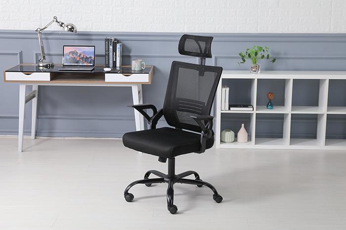 Ergonomic office chair, breathable mesh chair with lumbar support, comfortable computer chair