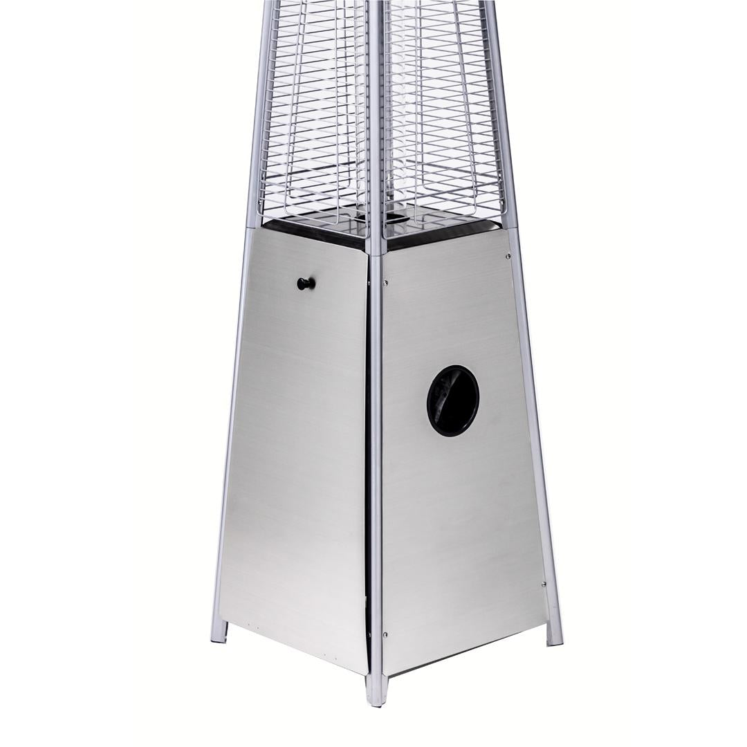 40000BTU Pyramid Propane Patio Heater, Quartz Glass Tube, Stainless steel