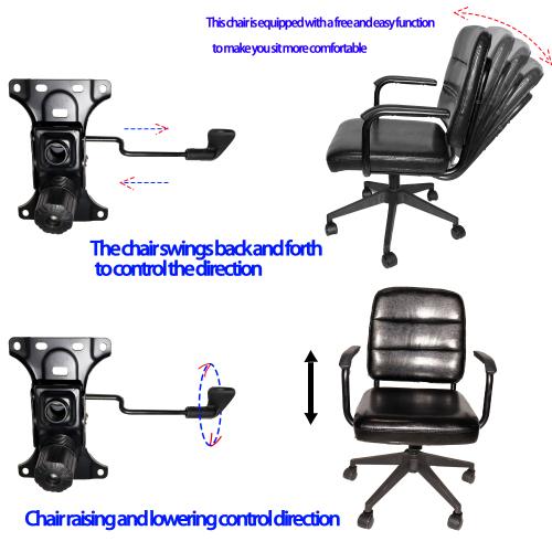 Clearance，Retro Style Office Chair Swivels 360 Degrees