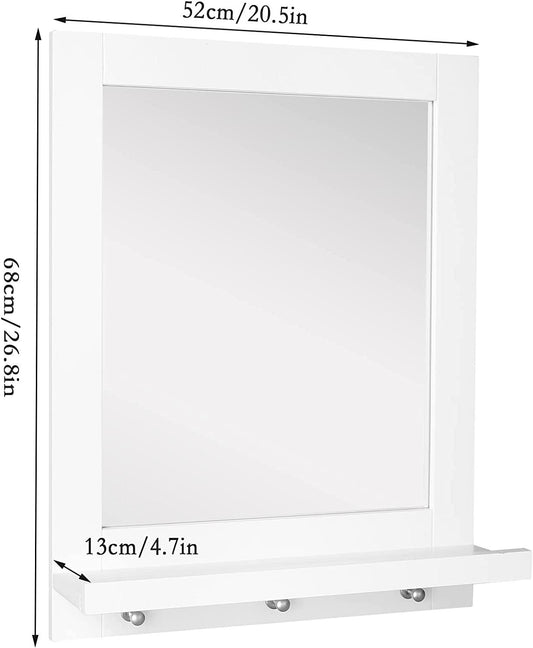 Bulk Order, Mirror with a shelf is made of durable MDF material