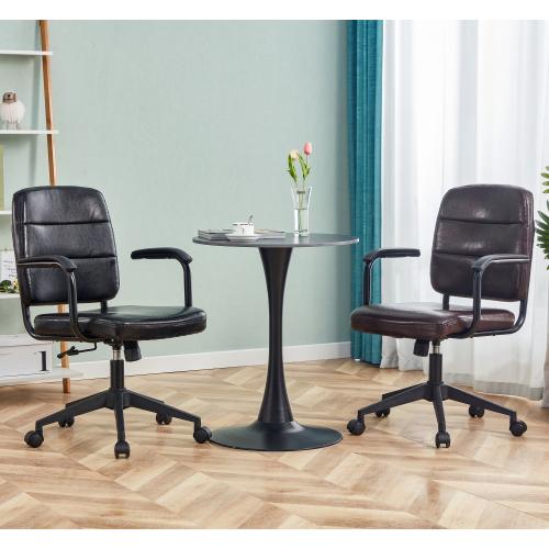 Clearance，Retro Style Office Chair Swivels 360 Degrees